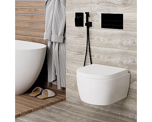 Смеситель для душа WasserKRAFT Glan 6651 Черный глянцевый