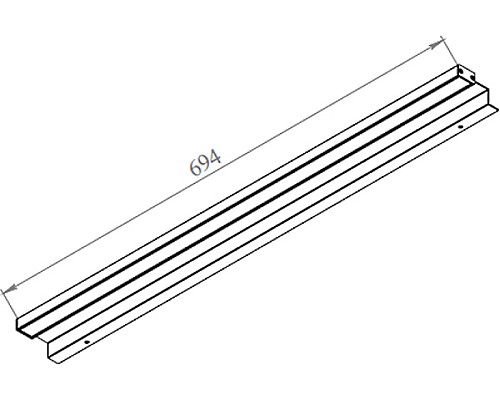 Светильник De Aqua Алюминиум 70 261787 Черный матовый