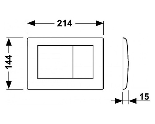 Панель смыва TECE planus 9240324
