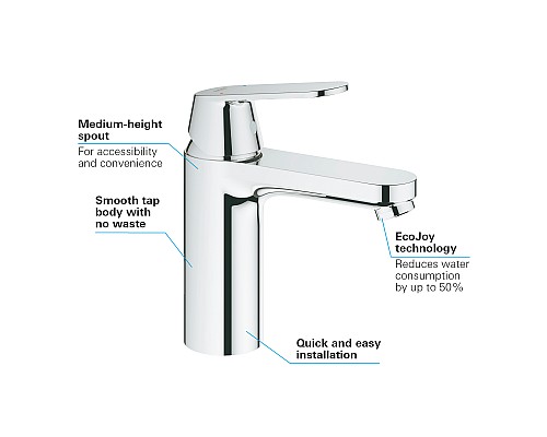 Смеситель Grohe для раковины однорычажный 23327000