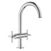 Смеситель Grohe двухвентильный для раковины на 1 отверстие