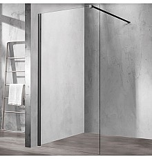 Душевая перегородка Vincea Walk-In 120 VSW-1H120CLB Черный матовый