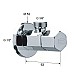Запорный вентиль Remer 128E1238 Хром