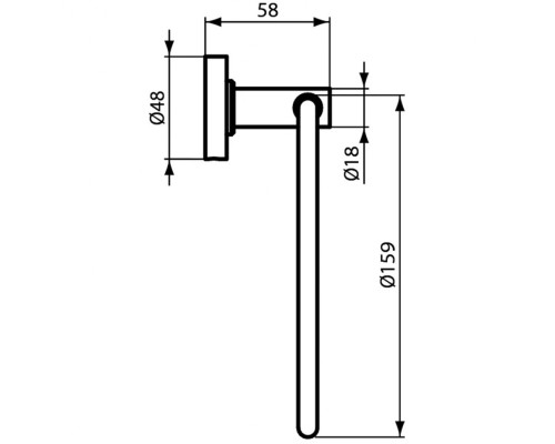 Кольцо для полотенец Ideal Standard IOM A9130AA Хром
