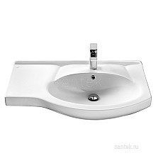 Полукруглая раковина Santek Коралл 83 1WH110225 с левым крылом