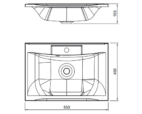 Раковина Florentina Прима 65 10.010.00650.001 Белая