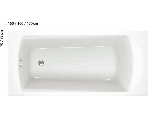Акриловая ванна Ravak Domino 160x70 C621000000
