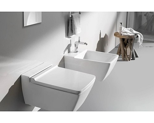 Сиденье для унитаза Geberit Xeno 500.537.01.1, микролифт, белое