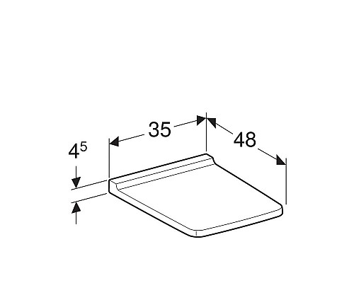 Сиденье для унитаза Geberit Xeno 500.537.01.1, микролифт, белое