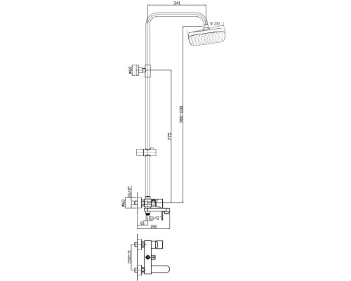 Душевая система Orange Otto M22-811cr Хром