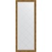 Зеркало Evoform Exclusive-G Floor 198х78 BY 6303 с гравировкой в багетной раме - Состаренная бронза с плетением 70 мм