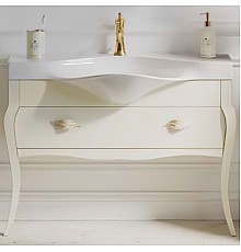 Тумба под раковину Clarberg Borgia 115 BOR0111BG Слоновая кость Патина золото