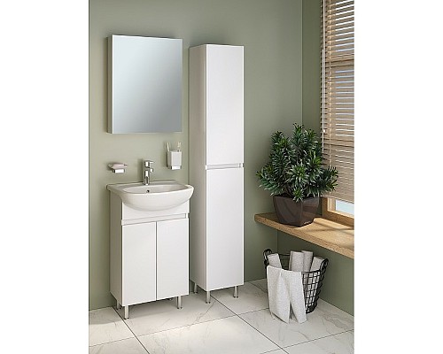 Зеркальный шкаф Runo Лада 50 00-00001158 Белый