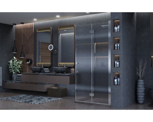 Душевой уголок Ambassador Diamond 100х100 профиль Хром стекло прозрачное