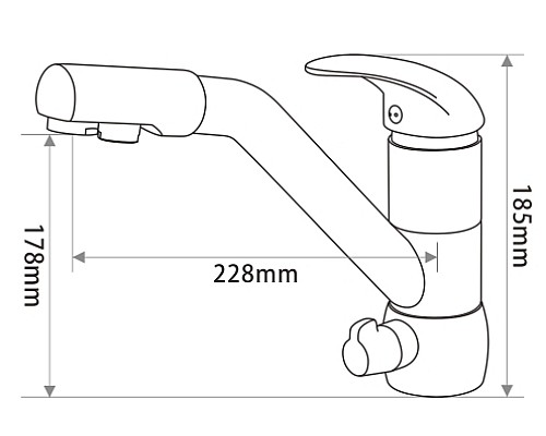 Смеситель для кухни Seaman Barcelone SSL-5361-SP Золото