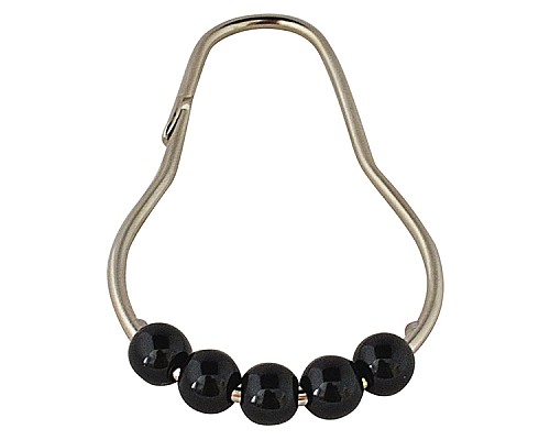 Кольца для карниза Ridder 49560 Хром Черный