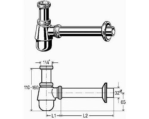 Сифон Viega 114619 Хром