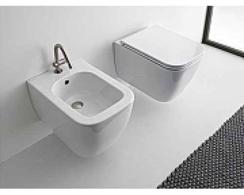 Биде Scarabeo Teorema 2.0 5127 подвесное Белое