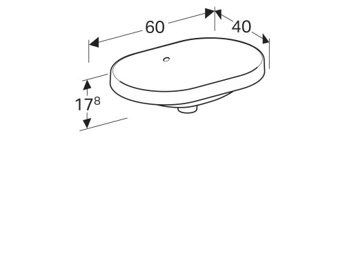 Раковина для ванной Geberit VariForm 500.728.01.2