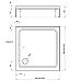 Акриловый поддон для душа Aquatek 90x90 DPA-0000005 Белый