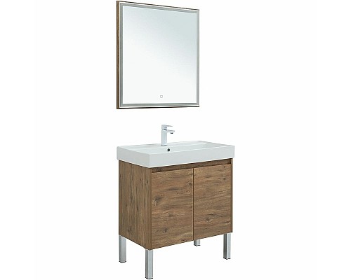 Комплект мебели для ванной Aquanet Nova Lite 75 302537 подвесной Дуб рустикальный