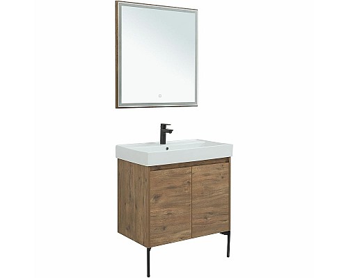 Комплект мебели для ванной Aquanet Nova Lite 75 302537 подвесной Дуб рустикальный