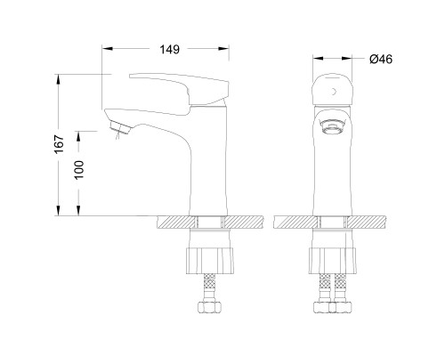 Смеситель Lemark Linara LM0406C для раковины