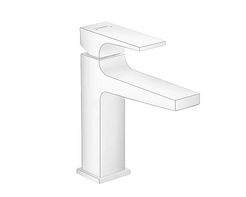 Смеситель для раковины Hansgrohe Metropol однорычажный белый матовый 32507700