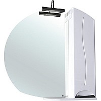 Зеркало со шкафом Bellezza Глория 85 с подсветкой R Белое