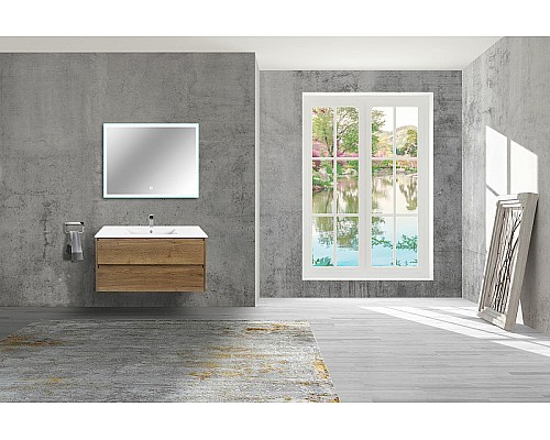 Тумба под раковину Vincea Gio 100 VMC-2G100TO подвесная T.Oak