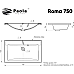 Раковина Paola Roma 75 Белая глянцевая