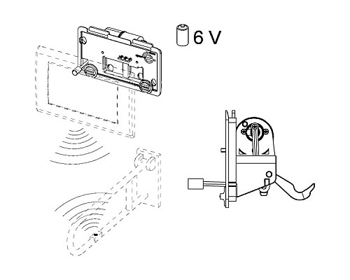 Механизм для поручней TECE planus 9240354