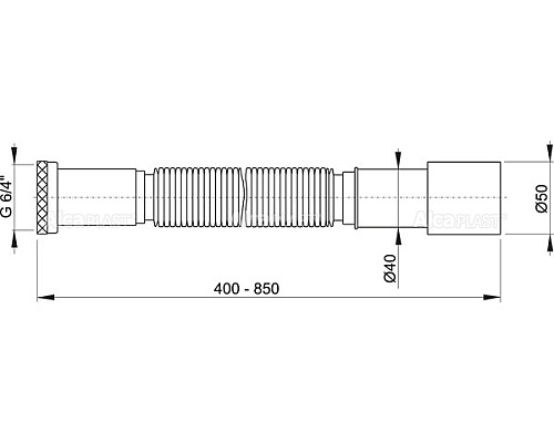 Гофра для раковины Alcaplast A708 Белый Гофра для раковины Alcaplast A708 Белый