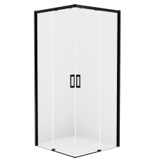 Душевое ограждение NEW TRENDY PRIME BLACK 100x80x200 (черный)