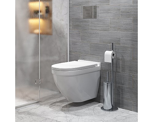 Унитаз Grossman GR-4483SQ подвесной Белый глянцевый с сиденьем Микролифт