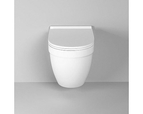 Унитаз Grossman GR-4483SQ подвесной Белый глянцевый с сиденьем Микролифт