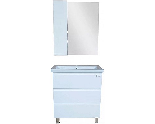 Зеркало со шкафом Bellezza Асти 70 L 4616311022011 Белое