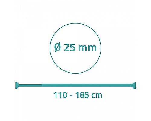 Карниз для ванны Ridder Wien 55211 Черный