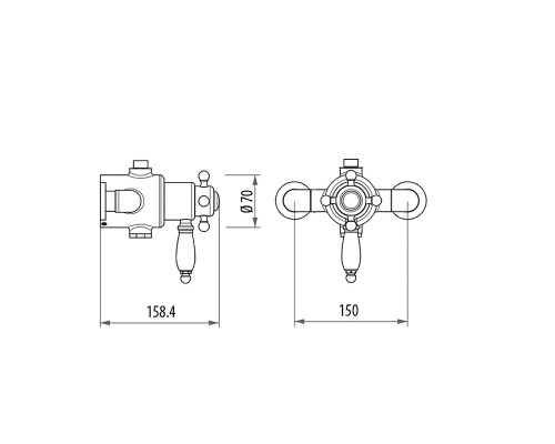 Смеситель для душа Gattoni Termostatici TSRE940V0.I br с термостатом Бронза