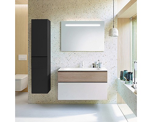 Тумба с раковиной Burgbad Fiumo 100 SFXN102F3956FOT45G0200C0001*1 подвесная Eiche Dekor Cashmere Белая матовая Тумба с раковиной Burgbad Fiumo 100 SFXN102F3956FOT45G0200C0001*1 подвесная Eiche Dekor Cashmere Белая матовая