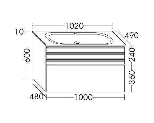 Тумба с раковиной Burgbad Fiumo 100 SFXN102F3956FOT45G0200C0001*1 подвесная Eiche Dekor Cashmere Белая матовая Тумба с раковиной Burgbad Fiumo 100 SFXN102F3956FOT45G0200C0001*1 подвесная Eiche Dekor Cashmere Белая матовая