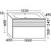 Тумба с раковиной Burgbad Fiumo 100 SFXN102F3956FOT45G0200C0001*1 подвесная Eiche Dekor Cashmere Белая матовая