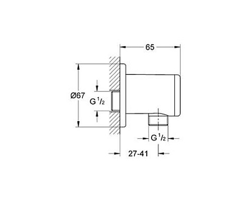 Подключение Grohe для душевого шланга 28626000
