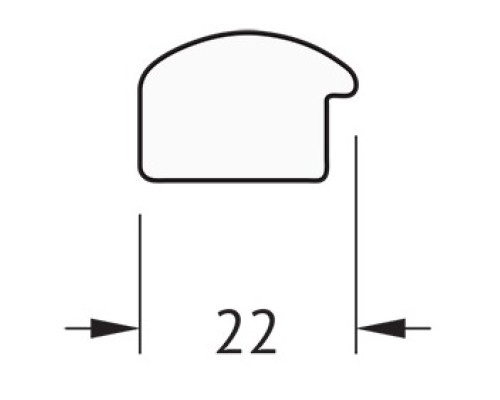 Зеркало Evoform Definite 68х68 BY 0655 в багетной раме - Махагон 22 мм