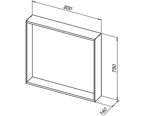 Зеркало Allen Brau Reality 80 1.32018.03 с подсветкой Латунь браш с сенсорным выключателем