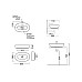 Раковина Kerama Marazzi PLAZA накладная 60, белая глянцевая PLR.wb.60