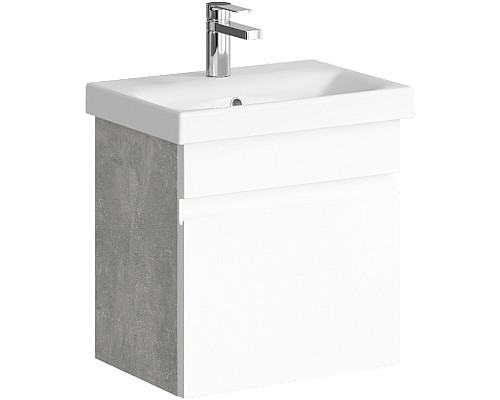 Тумба под раковину Aqwella Smart 50 SRT0105BS подвесная Бетон светлый