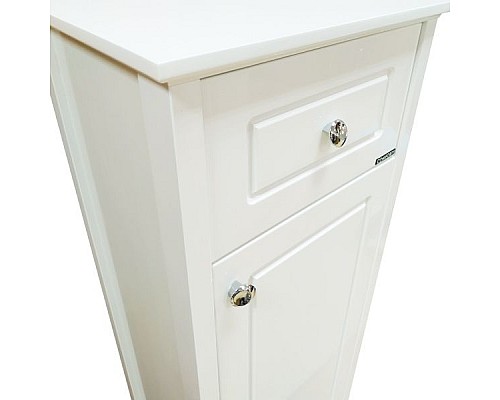 Шкаф полупенал Comforty Тбилиси 40 00003132633 Белый глянец