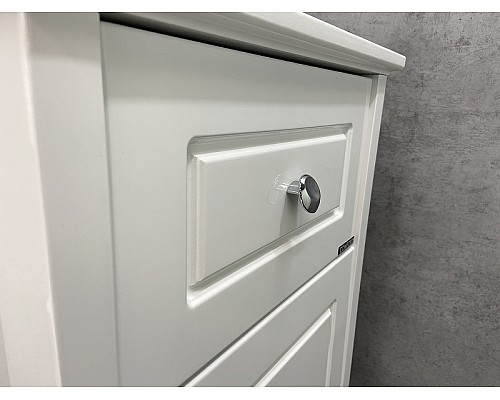 Шкаф полупенал Comforty Тбилиси 40 00003132633 Белый глянец