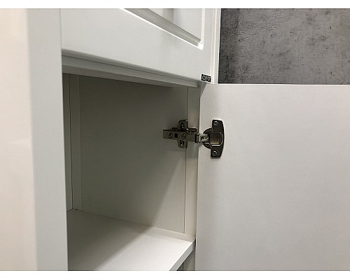 Шкаф полупенал Comforty Тбилиси 40 00003132633 Белый глянец